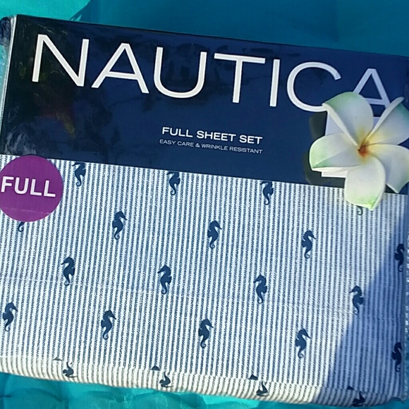 Nautica Seahorse Full Sheet Set - Last One! - Picture 4 of 6